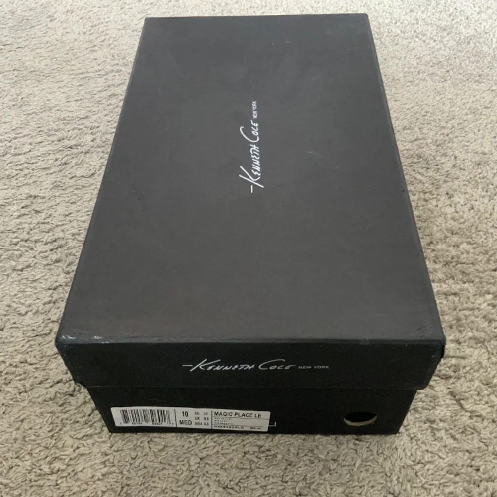 Kenneth Cole New York Black Genuine Leather Men’s Oxford Shoes Size 10 M
